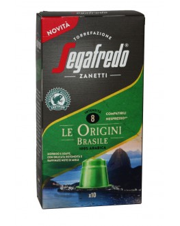 Кава SEGAFREDO Nespresso Le Origini Brasile в капсулах 10 х 5,1 г (8003410248194)