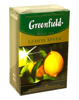 Чай GREENFIELD Lemon Spark Чорний з Лимоном 100 г к/п (4823096802268)