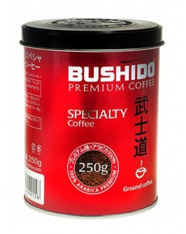 Кава BUSHIDO Specialty мелена 250 г ж/б