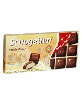Шоколад SCHOGETTEN Vanilla Wafer Молочний Ваніль Вафлі 100 г