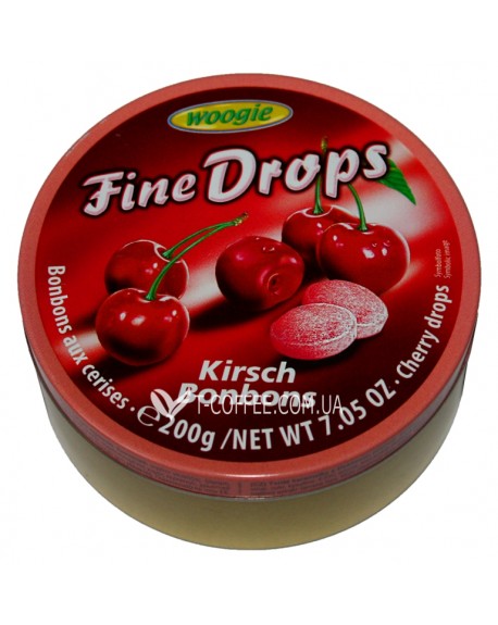 Льодяники FINE DROPS Kirsch Bonbons Вишня 200 г (9002859055560)