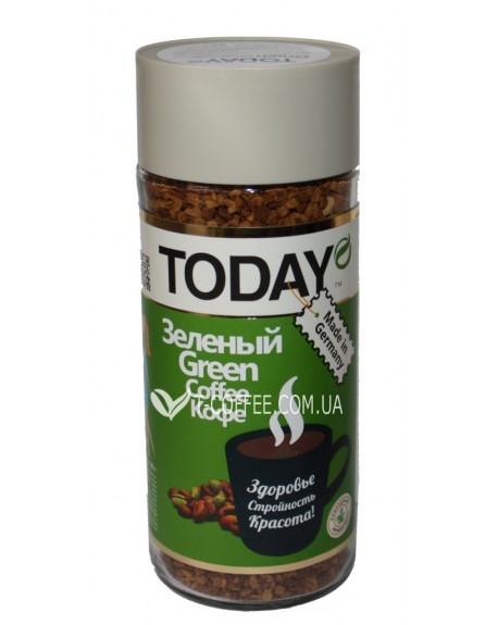 Кава TODAY Green Coffee Зелена розчинна 95 г скл. б. (5060300570271)