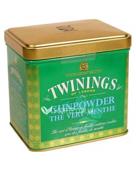 Чай TWININGS Gunpowder The Vert Menthe Ганпаудер 200 г ж/б