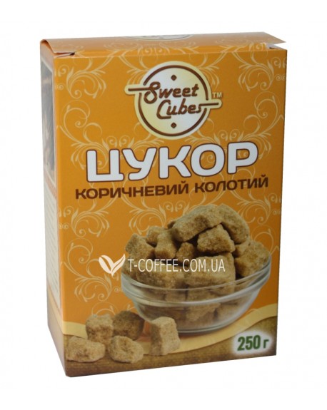 Цукор SWEET CUBES коричневий колотий 250 г (4820191970069)
