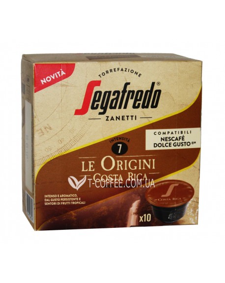 Кава SEGAFREDO Dolce Gusto Le Origini Costa Rica в капсулах 10 х 7,5 г (8003410248316)