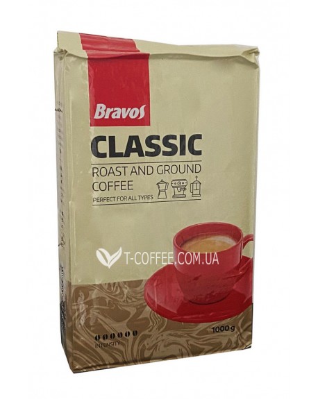 Кава BRAVOS Classic мелена 1 кг (5997349300975)