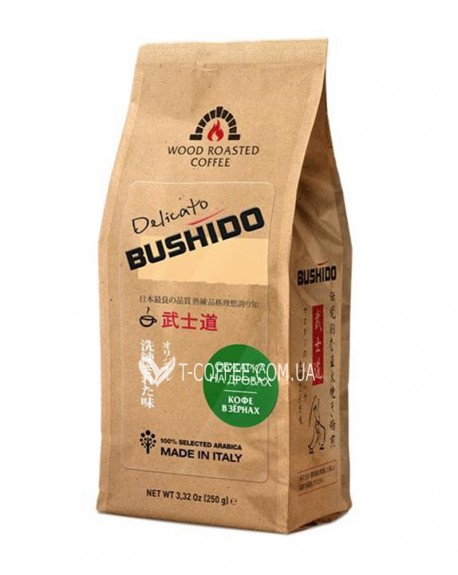Кофе BUSHIDO Delicato зерновой 250 г (5060367340138)