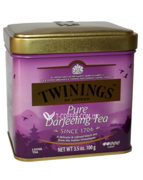 Чай TWININGS Pure Darjeeling Tea Дарджилінг 100 г ж/б (070177029661)