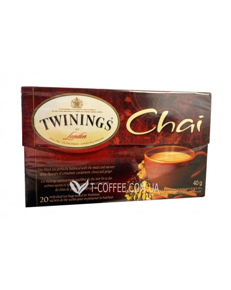 Чай TWININGS Chai Чай зі Спеціями 20 х 2 г (070177158415)