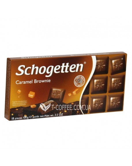 Шоколад SCHOGETTEN Caramel Brownie Молочний Карамель Брауні 100 г (4000415040109)