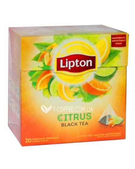 Чай LIPTON Citrus Цитрусовий 20 х 1,8 г (4823084201158)