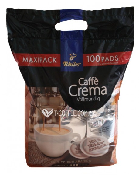 Кава TCHIBO Caffe Crema Vollmundig в монодозах (чалдах, таблетках) 100 х 7,4 г (4046234838053)