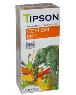 Чай TIPSON Ceylon №1 OPA Цейлонський 25 х 2 г (4792252002067)