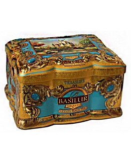 Чай BASILUR Turquoise Бірюза - Скринька 100 г ж/б (4792252925540)