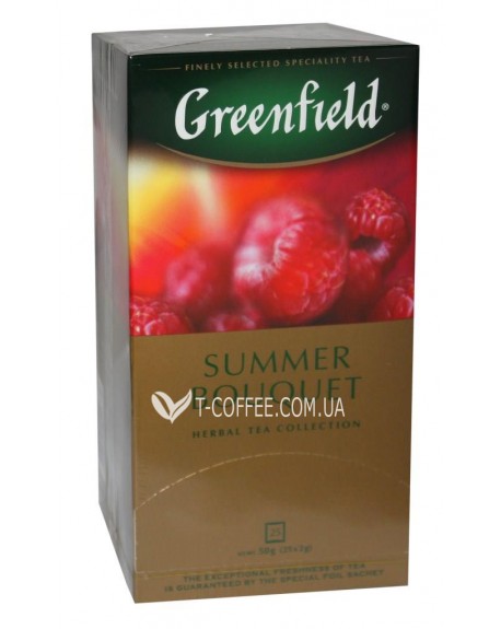 Чай GREENFIELD Summer Bouquet Малина 25 х 2 г (4823096800370)