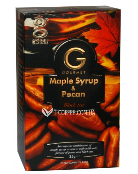 Чай GRACE! Gourmet Maple Syrup Pecan Кленовий Сироп Горіх Пекан 20 х 1,75 г (5060207697316)
