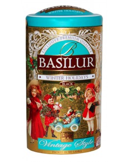 Чай BASILUR Winter Holidays Зимові Канікули - Вінтаж 100 г ж/б (4792252935259)