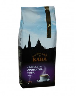Кава ВІДЕНСЬКА КАВА Львівська Ароматна Кава зернова 1 кг (4820000371575)