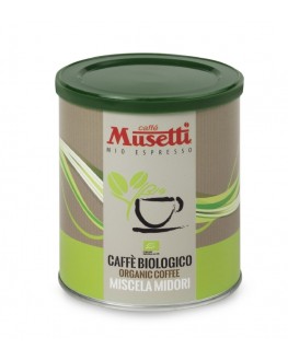 Кава MUSETTI Organic Midori мелена 250 г ж/б (8004769240013)