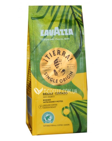 Кава LAVAZZA Tierra Brasile Cerrado мелена 180 г (8000070022270)