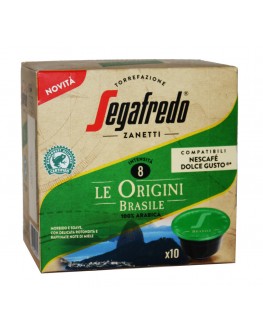 Кава SEGAFREDO Dolce Gusto Le Origini Brasile в капсулах 10 х 7,5 г (8003410248231)
