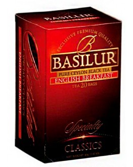 Чай BASILUR English Breakfast Англійський Сніданок - Обрана Класика 20 х 2 г (4792252007147)