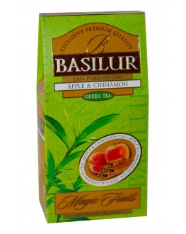Чай BASILUR Apple Cinnamon Яблуко Кориця - Чарівні Фрукти 100 г к/п (4792252933521)