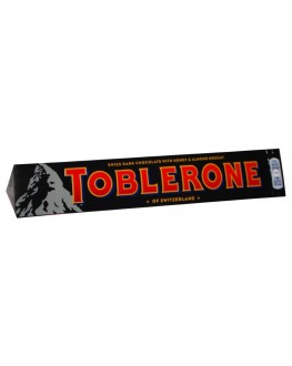 Шоколад TOBLERONE Dark Chocolane Almond Nougat Чорний Мигдальна Нуга 100 г (7614500010617)