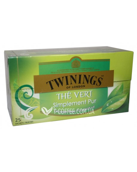 Чай TWININGS The Vert Зелений Класичний 25 х 1,5 г (5055953902463)