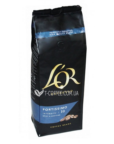 Кава L'OR Espresso Fortissimo зернова 500 г (8711000324172)