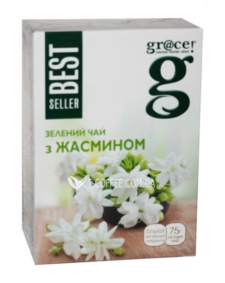 Чай GRACE! Зелений з Жасмином - Бестселер 75 г (5060207697637)