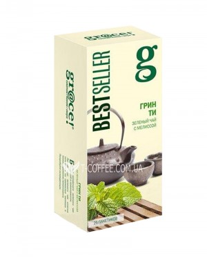 Чай GRACE! Green Tea with Melissa Грін Ті з Мелісою - Бестселер 25 х 1,5 г (5060207692601) зображення