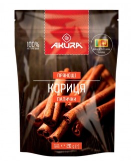 Кориця палички AKURA 20 г (4820178460262)