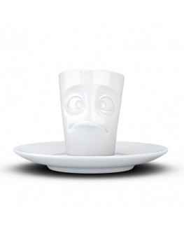 Чашка с блюдцем TASSEN Espresso Озадаченный фарфоровая 80 мл