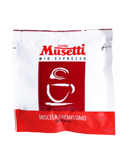 Кава MUSETTI Cremissimo в монодозах (чалдах, таблетках) 150 х 7 г 