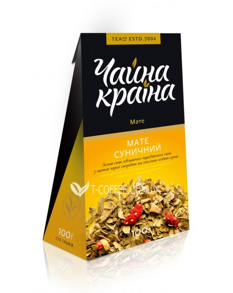Мате Суничний етнічний чай Чайна Країна 100 г к/п