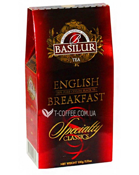 Чай BASILUR English Breakfast Англійський Сніданок - Обрана Класика 100 г к/п (4792252920675)